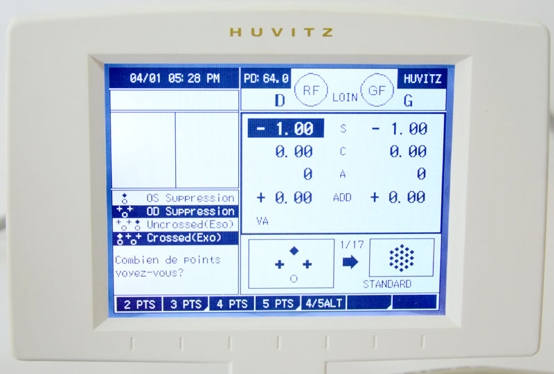 ecran huvitz console